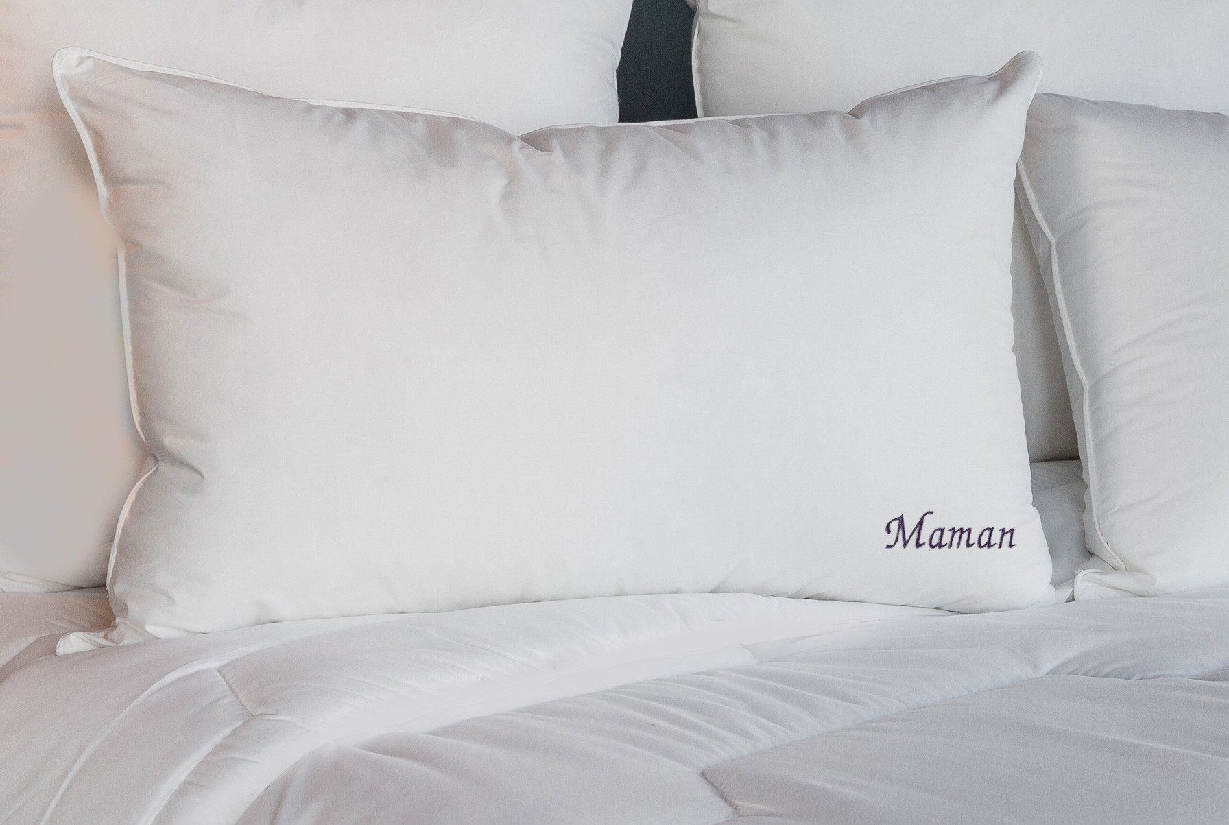 Oreiller Ferme Maman  Percale coton - Microgel - Polyester