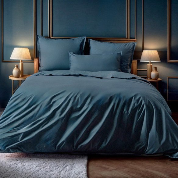 Drap housse | Bleu nuit